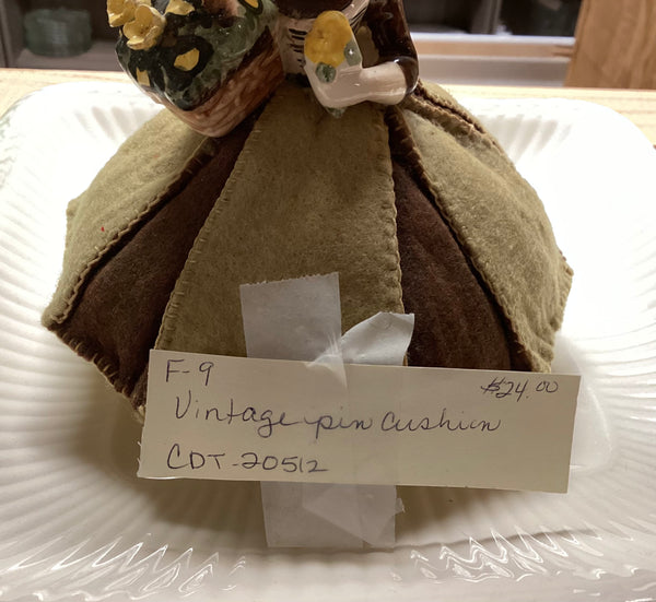 Hand-Crafted Vintage Girl Pin Cushion