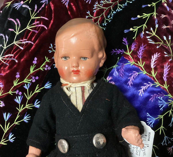 Vintage Comys Boy Doll w/ Original Clothes