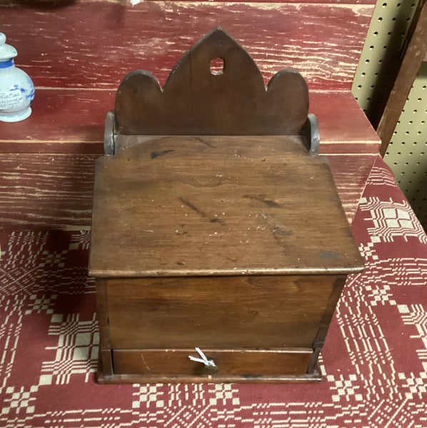 Walnut Hanging Wall Box w/ Lid