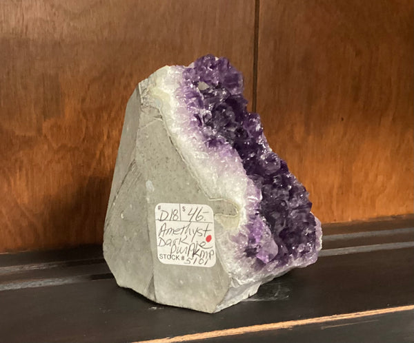 Collectible Dark Purple Natural Amethyst Cluster
