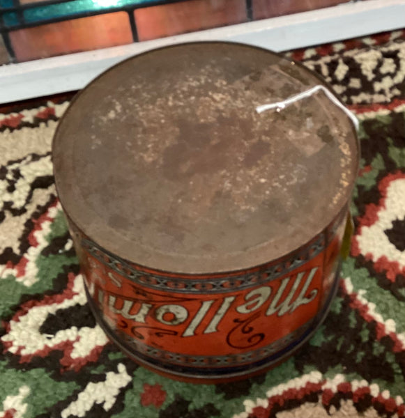 Antique Metal Advertising Tin 5 lbs Mellomints