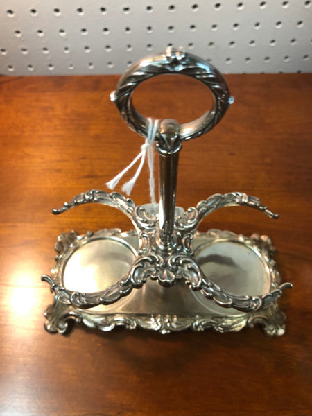 Wilcox International Silver Oil & Vinegar Cruet Set