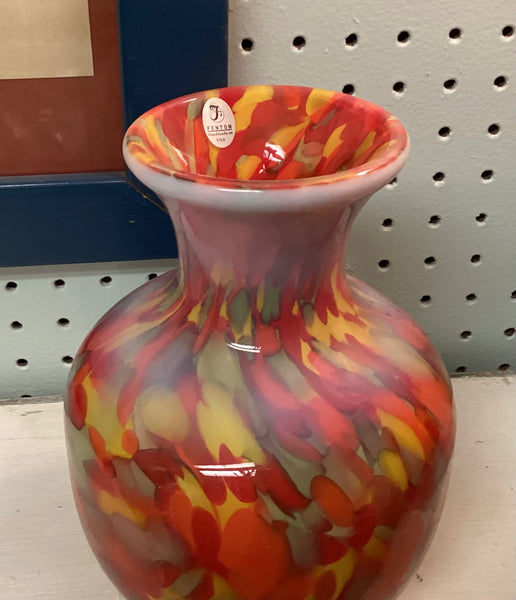 Fenton Limited Edition Dave Fetty Art Glass Vase