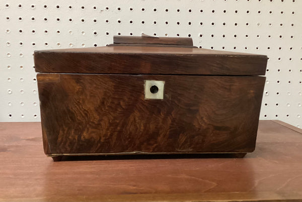 Wooden Sarcophagus Tea Caddy
