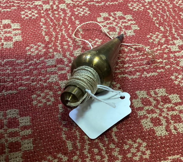 Vintage Lutz 10 Ounce Brass Plumb Bob