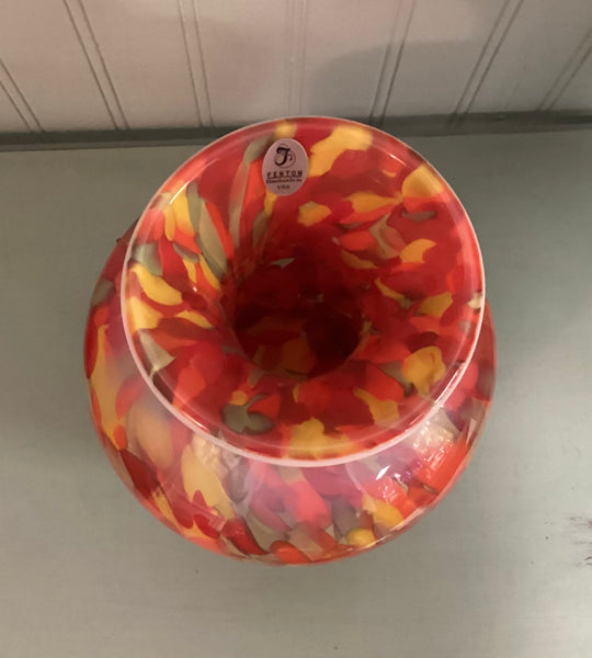 Fenton Limited Edition Dave Fetty Art Glass Vase