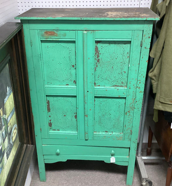 Virginia Green Painted Pie Safe