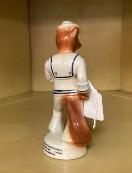 Jim Beam Vintage 1980 Commemorative Specialty Sailor Fox Figurine
