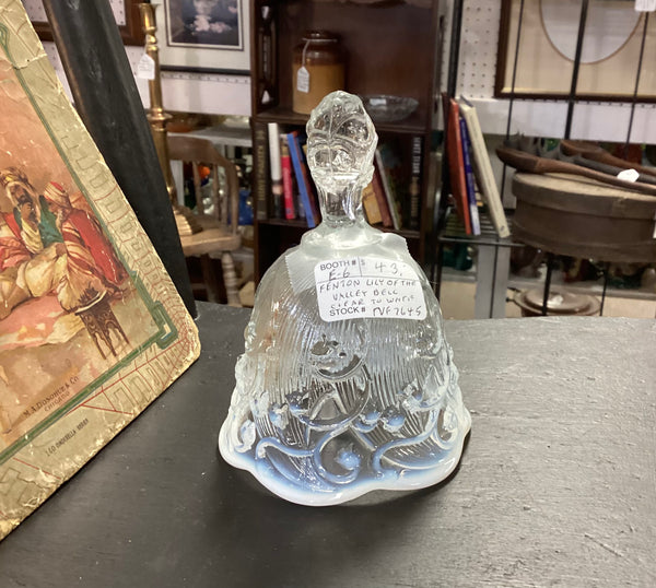Fenton Clear Opalescent Lily of the Valley Glass Bell