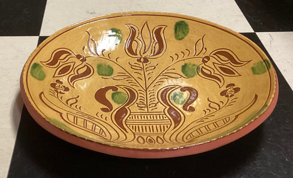 Breininger Pottery Redware Plate