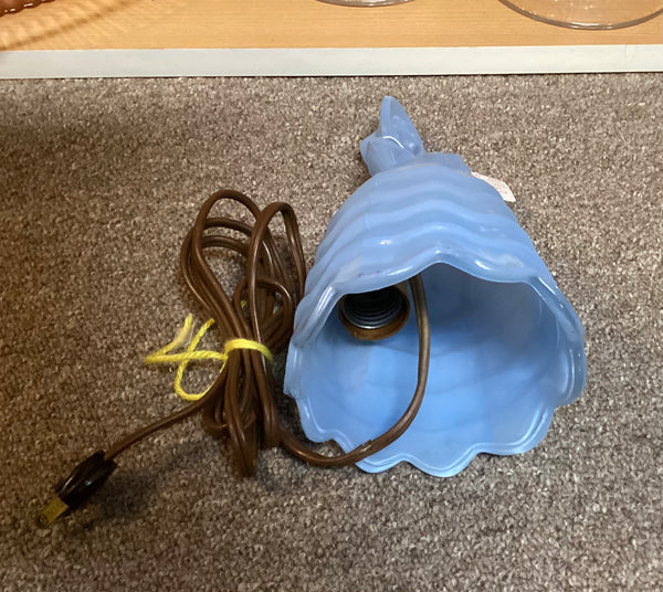 Blue Glass Southern Belle Boudoir Lamp