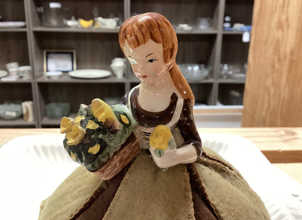Hand-Crafted Vintage Girl Pin Cushion