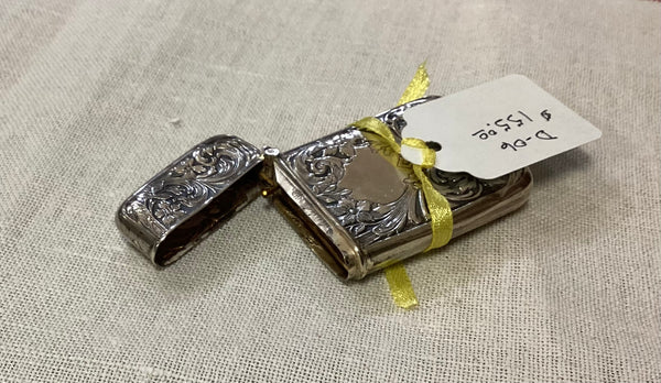 Antique Sterling Silver Match Safe