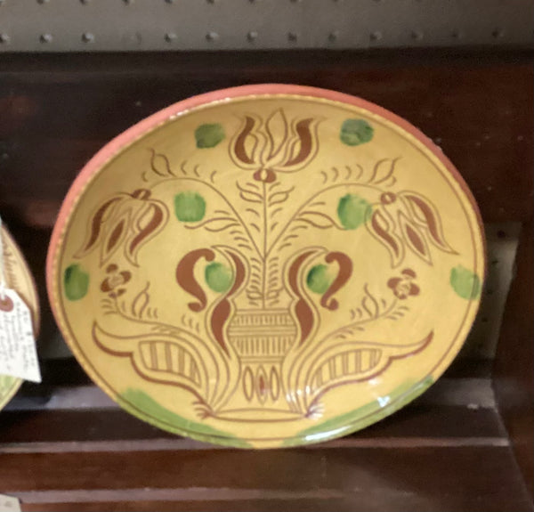 Breininger Pottery Redware Plate