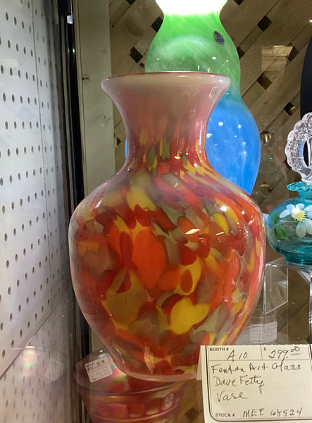 Fenton Limited Edition Dave Fetty Art Glass Vase