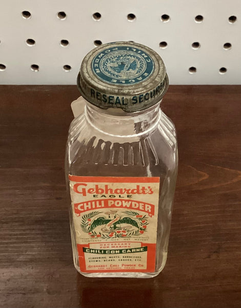 Vintage Advertising Bottle Gephardt’s Eagle Chili Powder