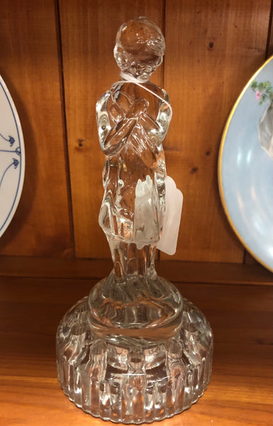 Cambridge Glass Bashful Charlotte Vintage Figural Flower Frog
