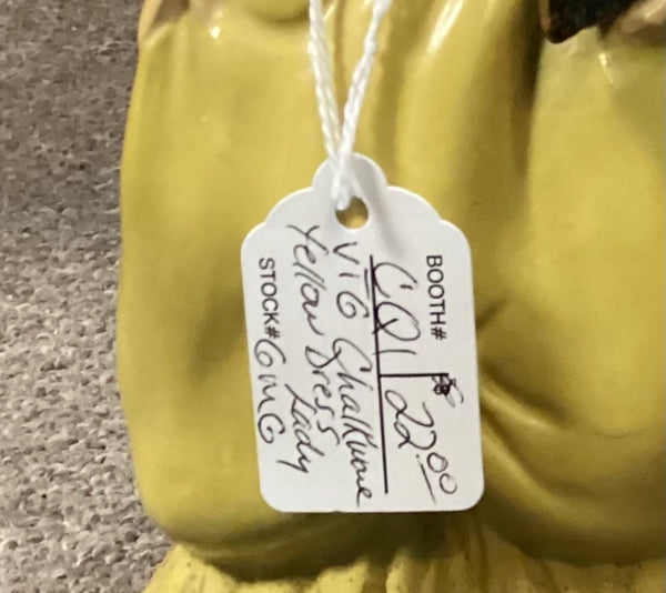 Vintage Hand Painted Chalkware Southern Belle Figure