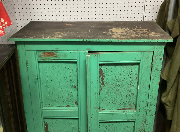 Virginia Green Painted Pie Safe