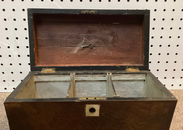 Wooden Sarcophagus Tea Caddy