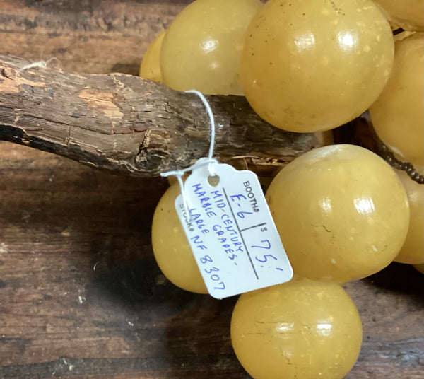 Mid Century Modern Large Decorative Marble Grape Cluster