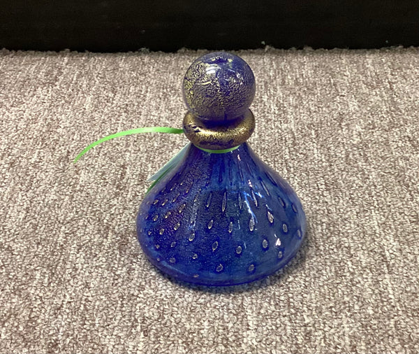 Venetian Blown Glass Perfume Bottle w/ Stopper