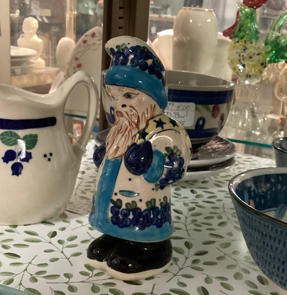 Polish Pottery Santa Figurine