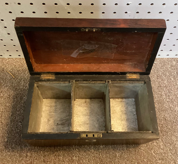 Wooden Sarcophagus Tea Caddy