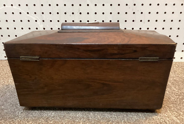 Wooden Sarcophagus Tea Caddy