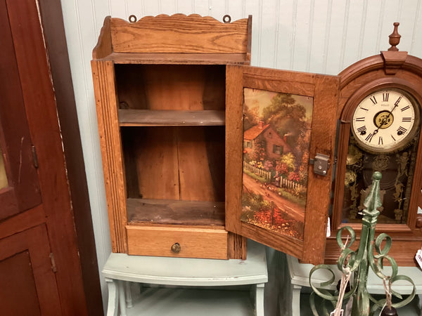 Antique Oak Medicine Cabinet