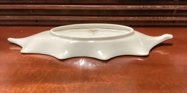 Belleek Pottery Holly Leaf Trinket/Candy Dish