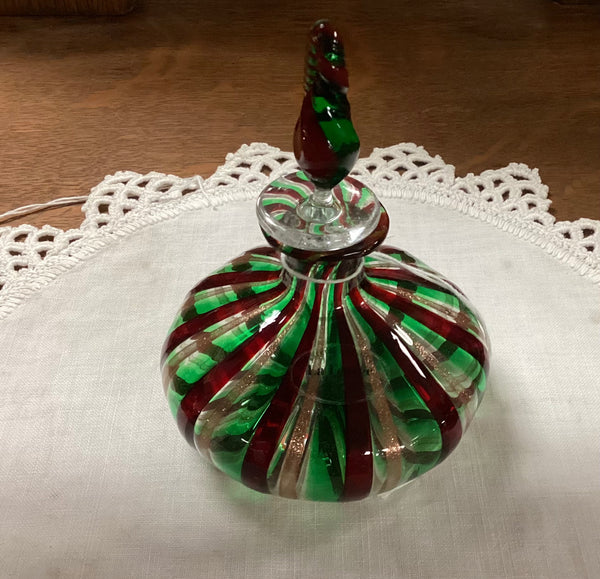 Murano La Fenier Glass Perfume Bottle w/ Stopper
