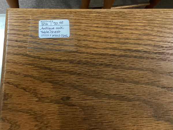 Antique Oak Table Chest