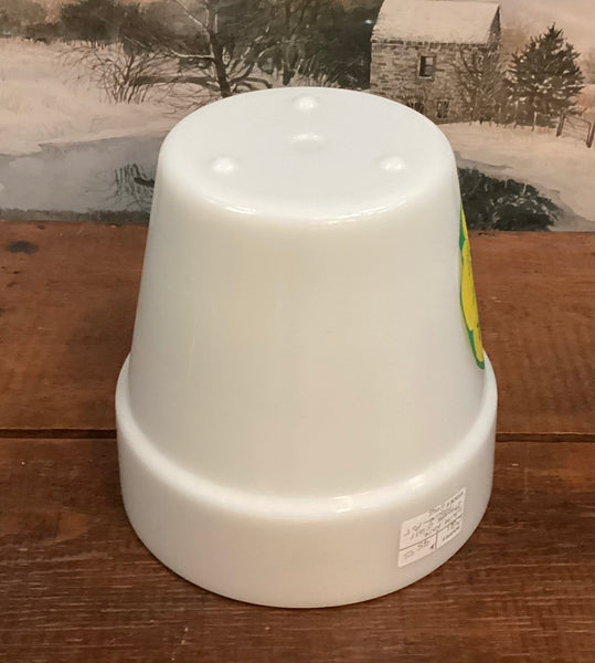 Jeannette Glass Company Opaque White Flower Pot