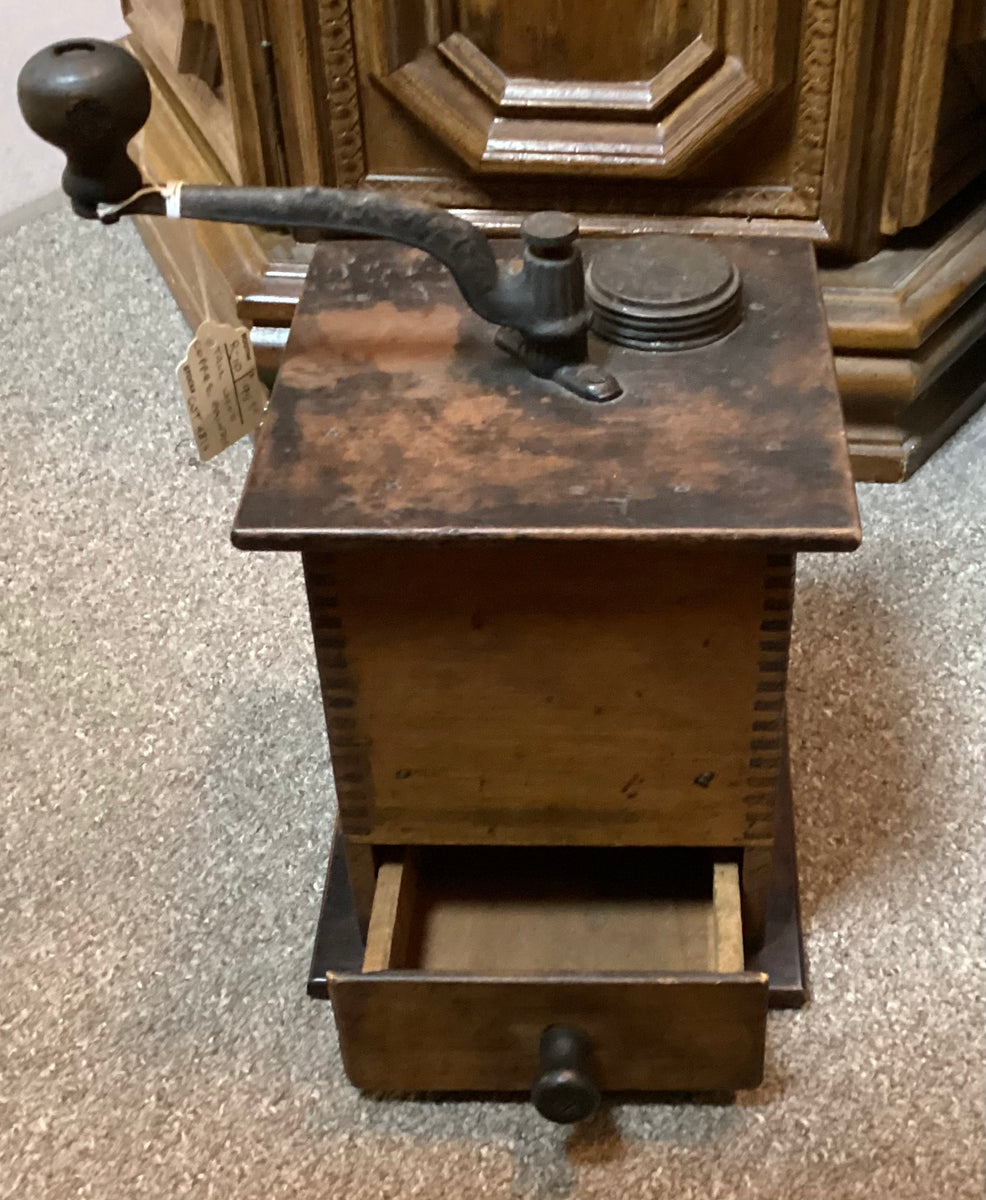 Vintage Wood Coffee Grinder