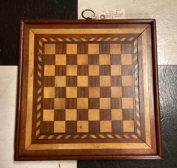 Antique Hand Crafted Inlaid Wood Game Board