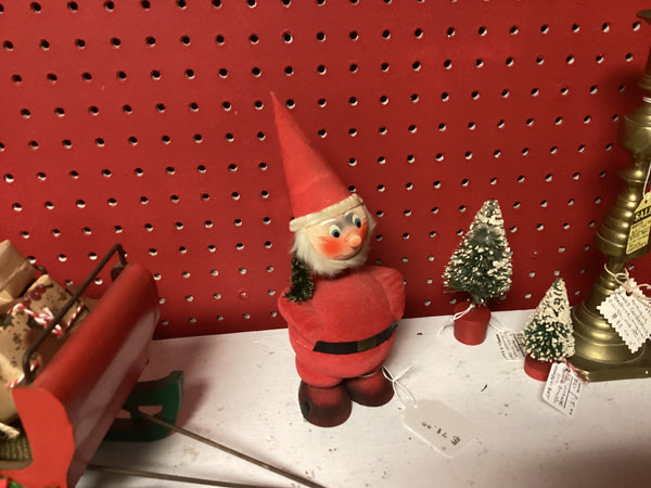Vintage Made in Germany Santa Bobble Head Candy Container