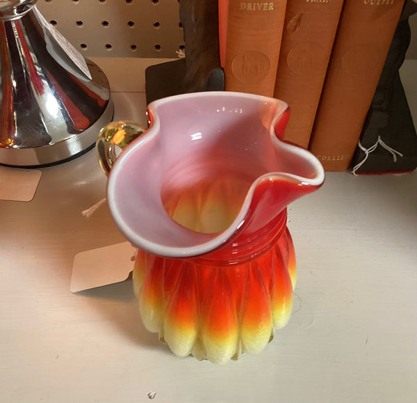 Kanawha Amberina Cased Glass Pitcher