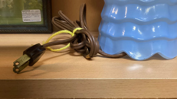 Blue Glass Southern Belle Boudoir Lamp