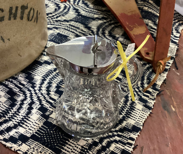 Heisey Glass Syrup Pitcher