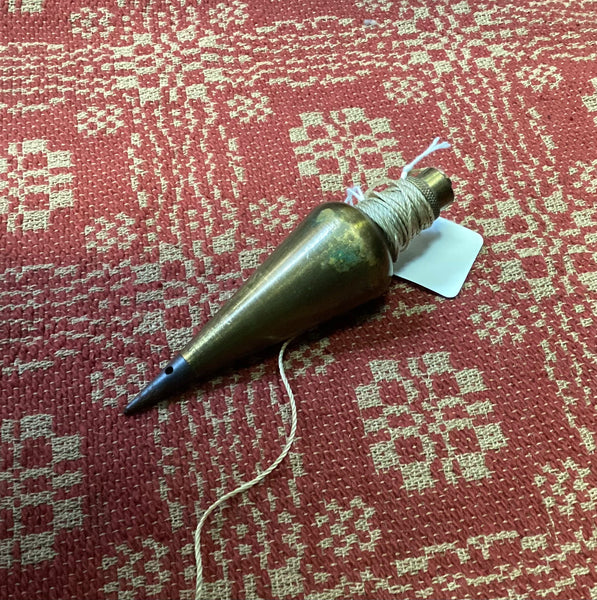 Vintage Lutz 10 Ounce Brass Plumb Bob