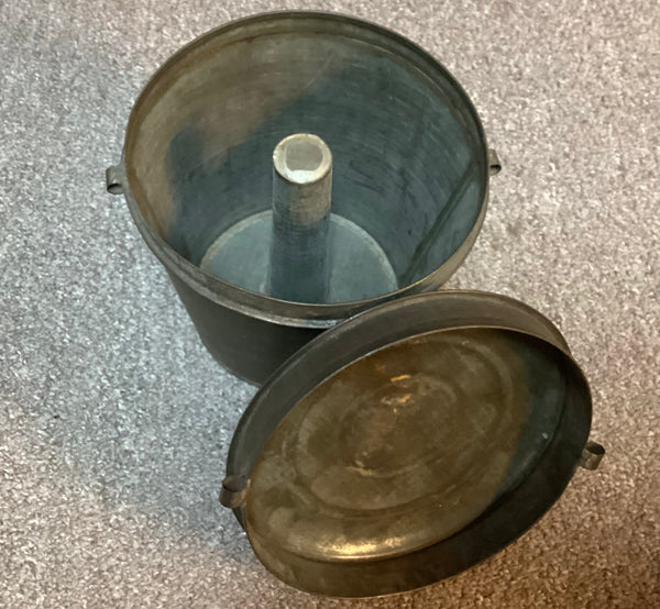 Antique  Primitive Tin #2 Pudding Mold