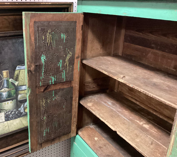 Virginia Green Painted Pie Safe