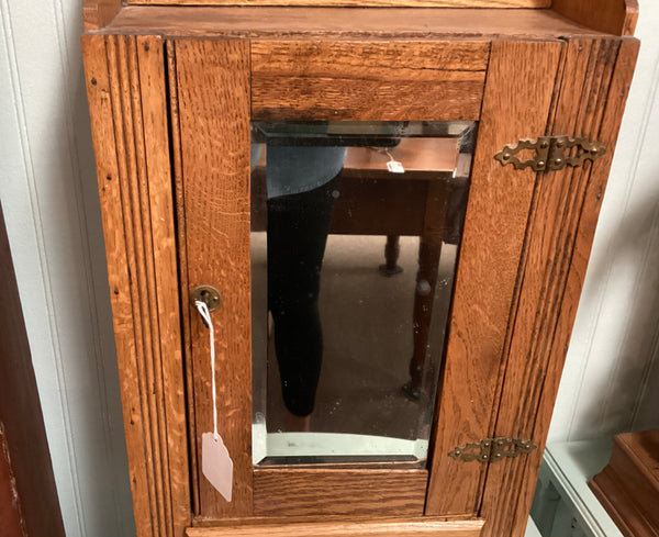 Antique Oak Medicine Cabinet