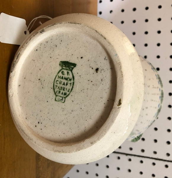 Hand Crafted Pottery Pitcher Made in Tabriz Iran