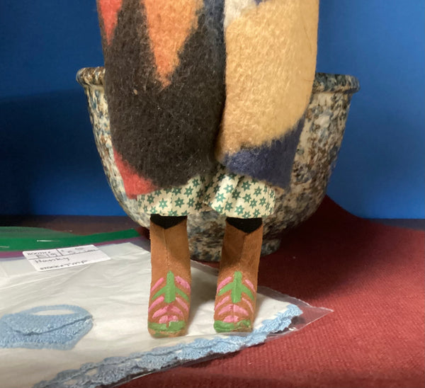 Vintage 1920's Native American-Themed Skookum Doll Family