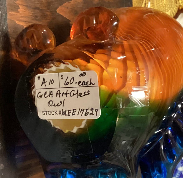 GCA Art Glass Owl Figurine