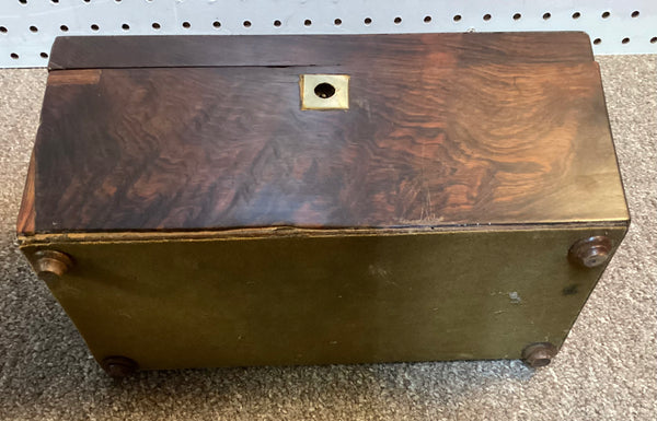 Wooden Sarcophagus Tea Caddy