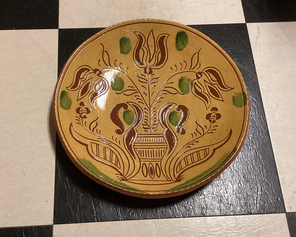 Breininger Pottery Redware Plate