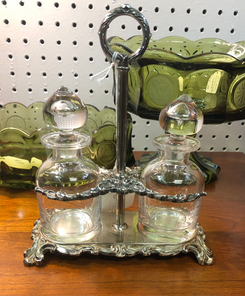 Wilcox International Silver Oil & Vinegar Cruet Set
